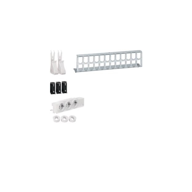 HAGER UM00M4 Multimedia Kit with 3x Sockets (UM00M4)
