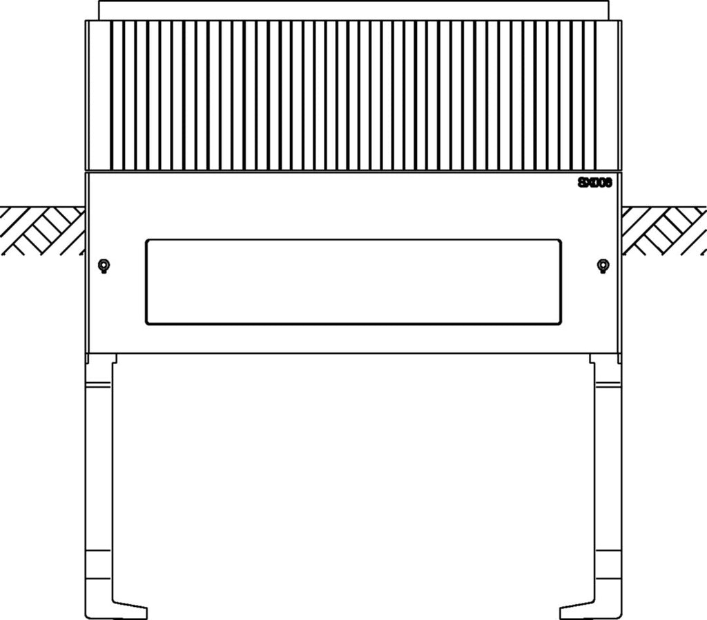 Hager In-Ground Base ZAX006 Size 1 315x780x900 (ZAX006)