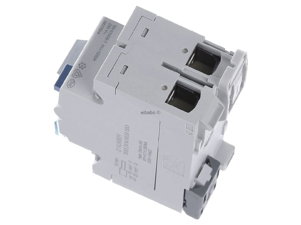 HAGER Residual Current Circuit Breaker 2P 10kA 40A 30mA Type A (CDA540D)