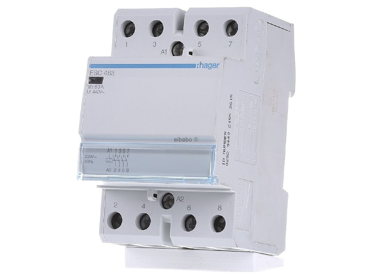 Hager ESC463 Circuit Breaker 63 A 4/16 mm² 230 V 50 Hz ESC463