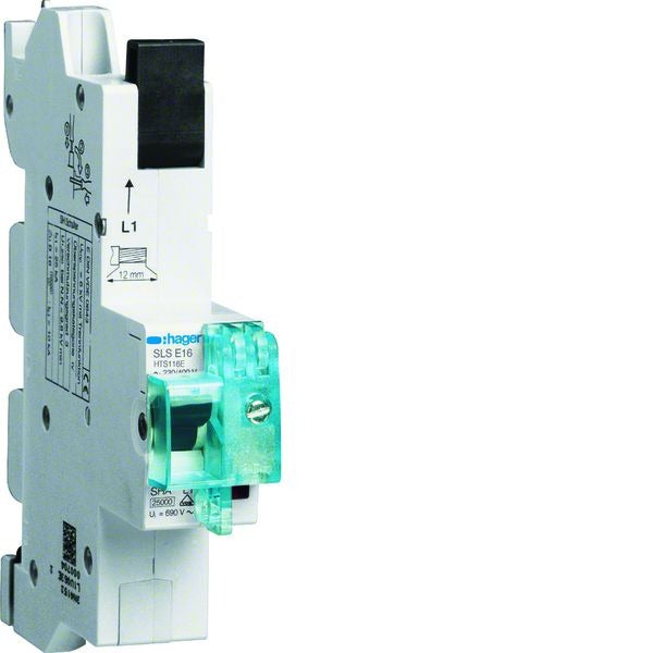 Hager HTS116E 1P AC 230-400V 16A Circuit Breaker