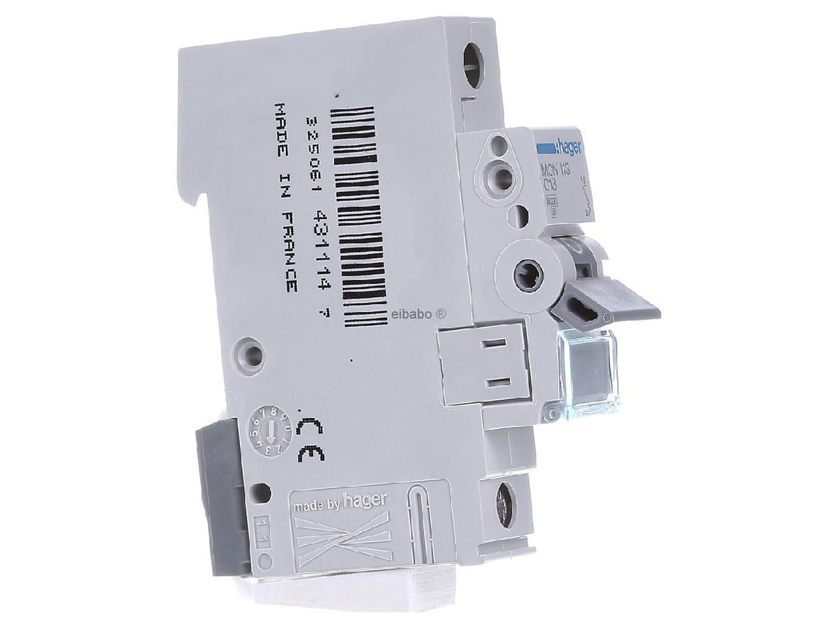 Hager MCN113 1P Circuit Breaker 13A 50/60Hz