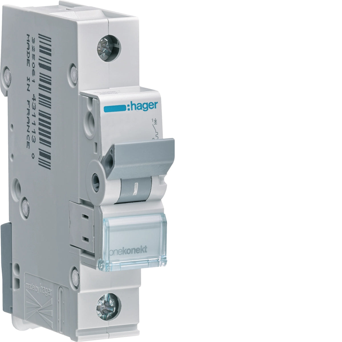 Hager MCN140 Circuit Breaker 40A C-Type - 1 Module - 17.5 mm Width - MCN140