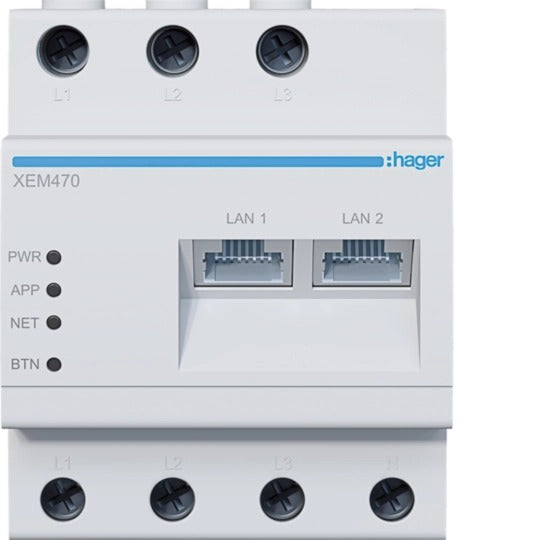 Hager XEM470 Energy Management Controller - Flow