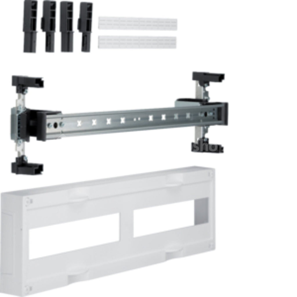 Hager UD12B1 - Module for Horizontal DIN Rail Mounting - Black/White - 500 mm x 125 mm x 150 mm