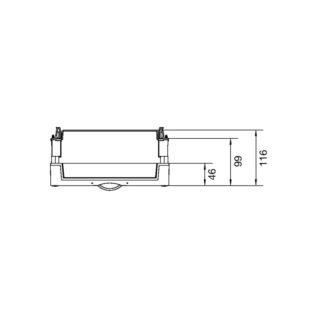 Hager UK21LH0 Module Pure White (UK21LH0)