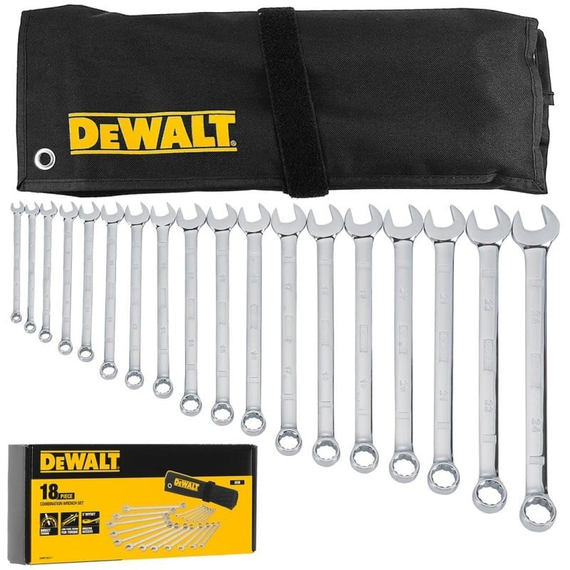 DEWALT Ring-Open End Wrench Set Metric 18-piece DWMT19237-1
