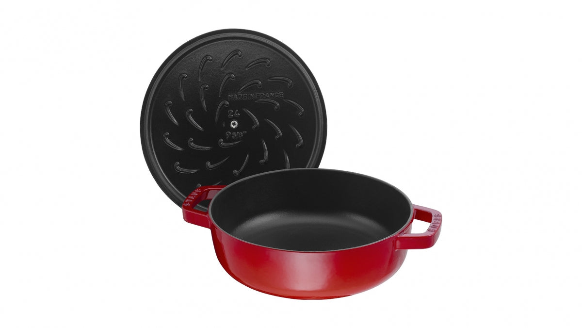 Staub Cast Iron Roaster with Chistera Droplet Lid Structure - Model 40511-474-0
