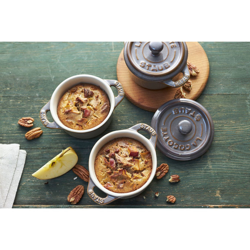 Staub Ceramic Cocotte Set 4-piece Ø 10 cm Antique Grey (40508-160-0)