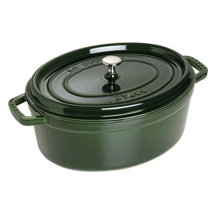 Staub Oval Cast Iron Pot 5.5 ltr Green