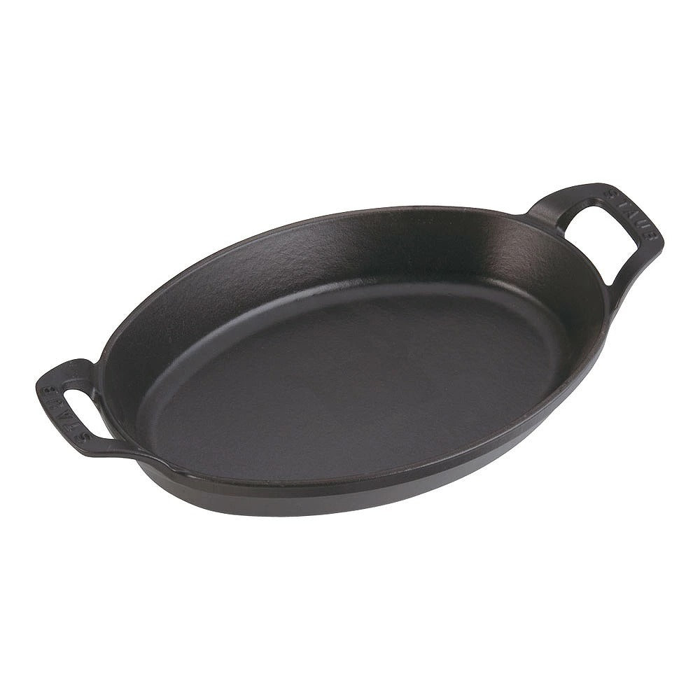 Staub Oval Cast Iron Dish - Black - 1 Piece (40509-341-0)