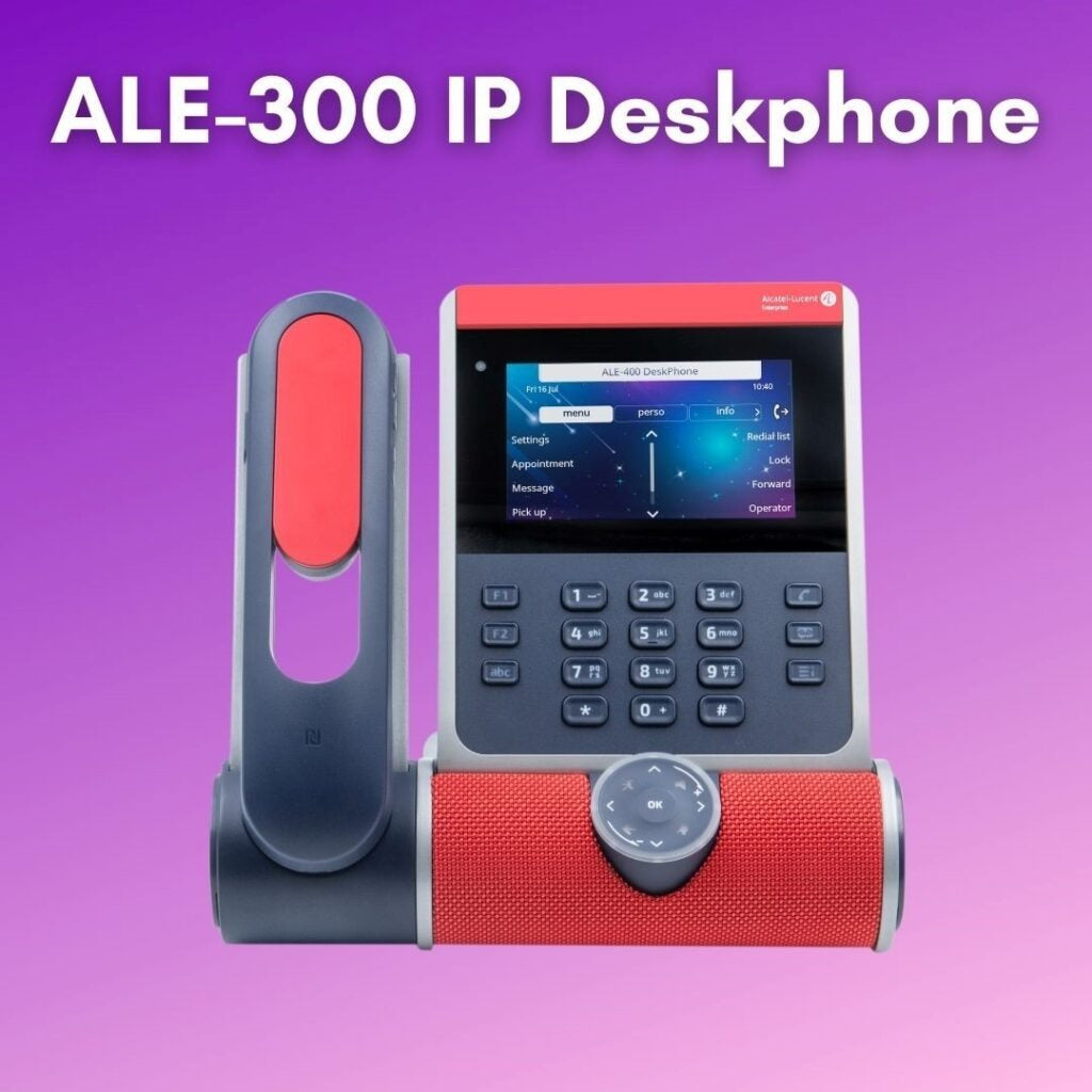 Alcatel-Lucent Enterprise ALE-300 - VoIP Phone - SRTP - Neptune Blue