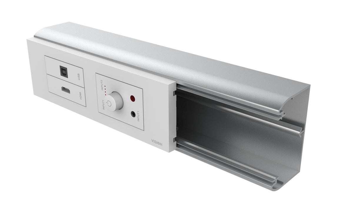 VISION TechConnect 3 BE Frame - Cable Duct Cover - Cover with Two Cutouts (TC3 SURRBE65)