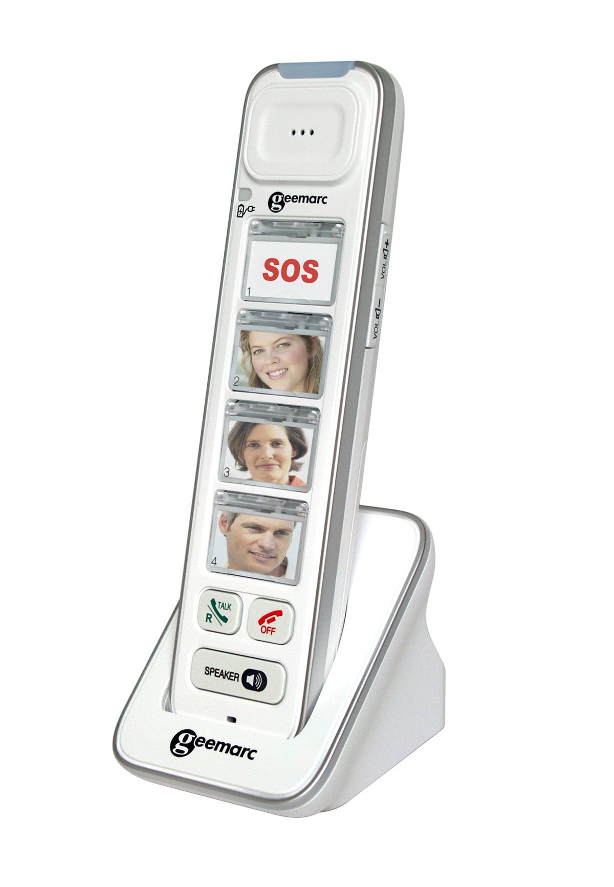 Geemarc AMPLIDECT COMBI 295-2 Corded Phone + 2 DECT295 AD - Answering Machine (DECT295-2_COMBI_WH_V)