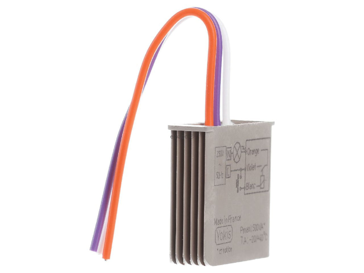 Impulse Relay Flush-Mounted Push Button, 3-500W, 230V, MTR500E, 5454050