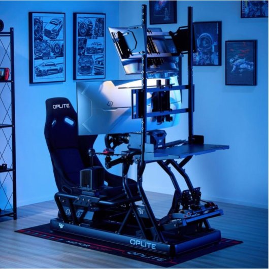 Oplite Keyboard and Mouse Holder R8 Cockpit, Ergonomic Design (OP-R8-MKTB)