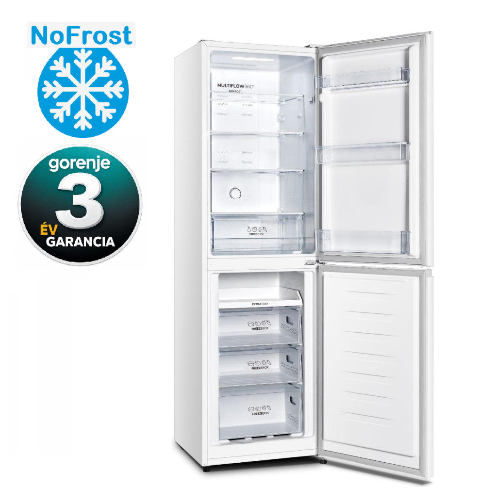 Gorenje Fridge-Freezer NRK418EEW4 - Freestanding - White