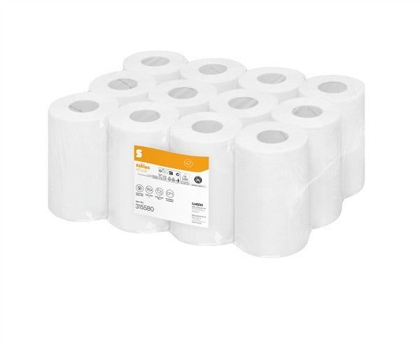 6 wepa prestige 2-ply towel rolls (317820)