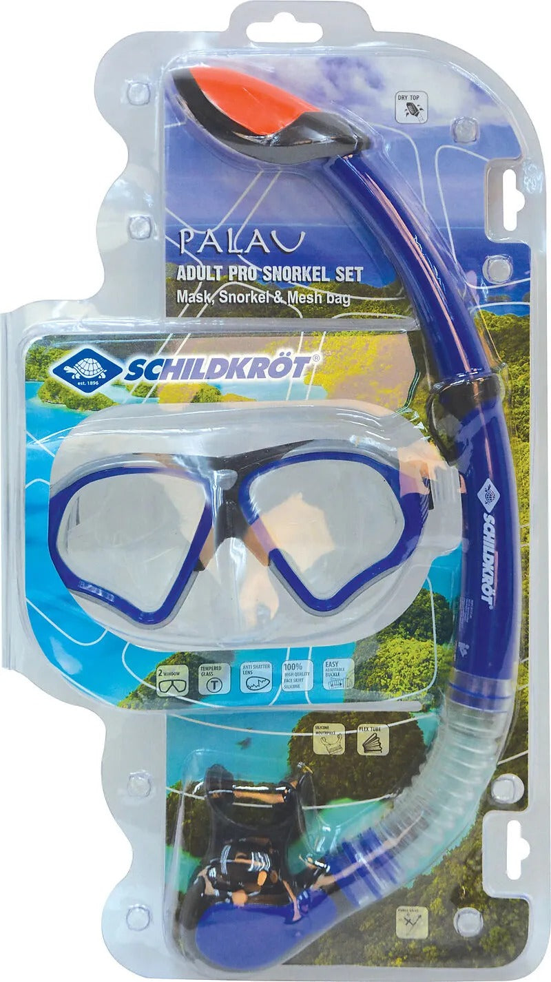 SCHILDKRÖT Snorkel Set Pro Palau, 2-Piece, Dark Blue