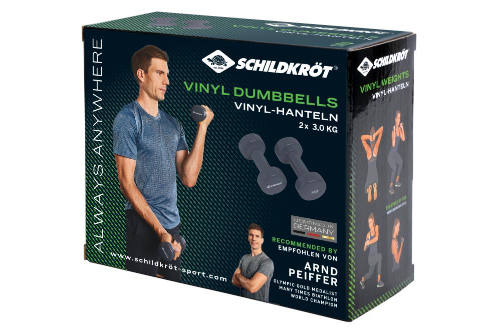 Schildkröt Fitness 960007 Dumbbell 3 kg Fixed Weight 2 Pieces