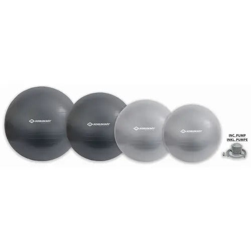 SCHILDKRÖT Gymnastics Ball - 650 mm - Silver - Anti-Burst Quality