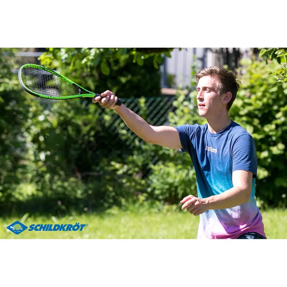 SCHILDKRÖT Speed Badminton Set Black/Green - 2 Rackets (970905)