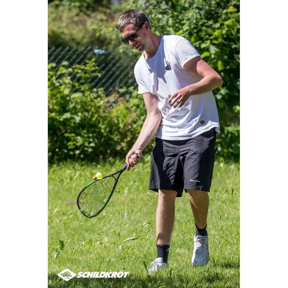 SCHILDKRÖT Speed Badminton Set Black/Green - 2 Rackets (970905)