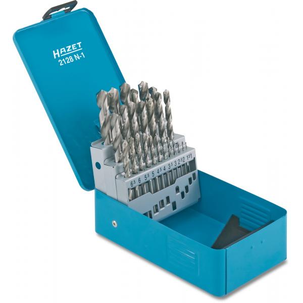 HAZET 2128N-1 HSS Spiral Drill Set 25-piece DIN 338 1 Set (2128N-1)