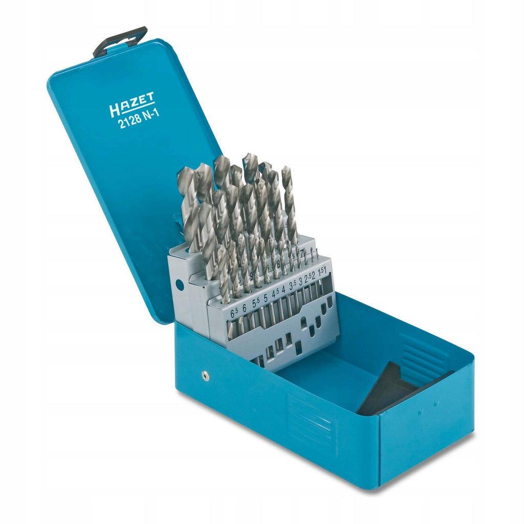 HAZET 2128N-1 HSS Spiral Drill Set 25-piece DIN 338 1 Set (2128N-1)