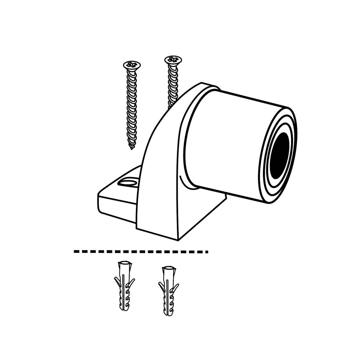 Wagner EH 5001 Doorstop - Zinc Die-Cast and Plastic