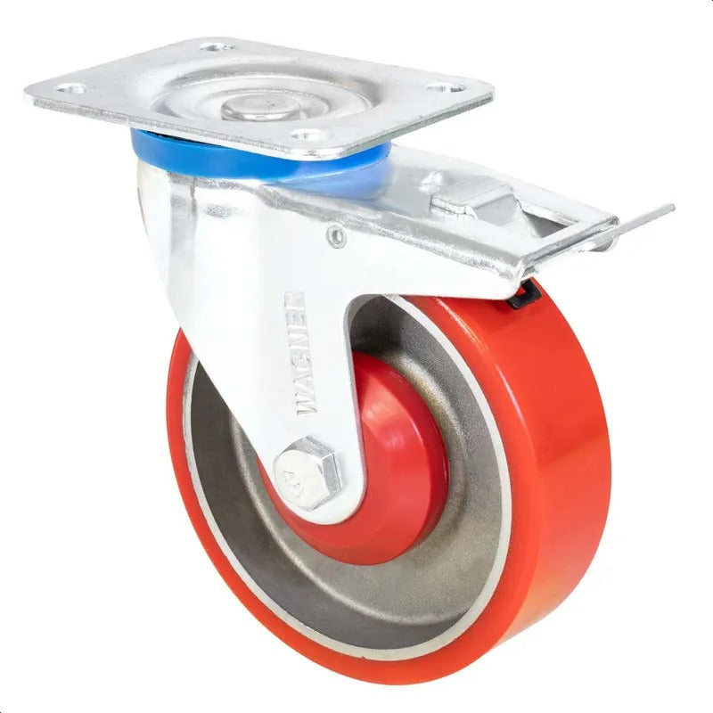 Wagner Heavy-Duty Swivel Caster RO 0225 - Red (4022501)