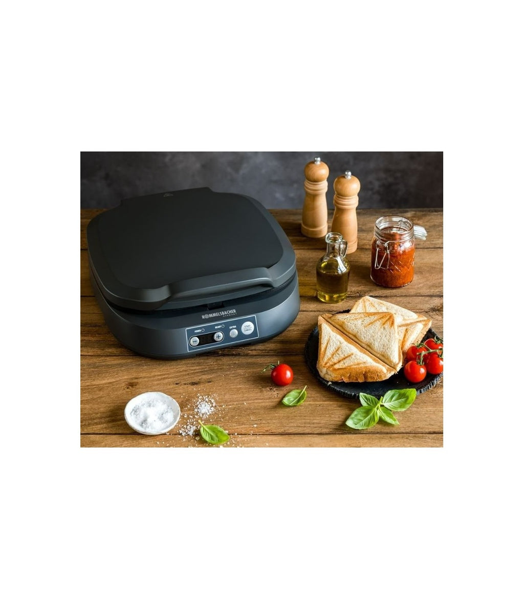 Rommelsbacher ST1800 Sandwich Maker for 4 Large Sandwiches 4-slice