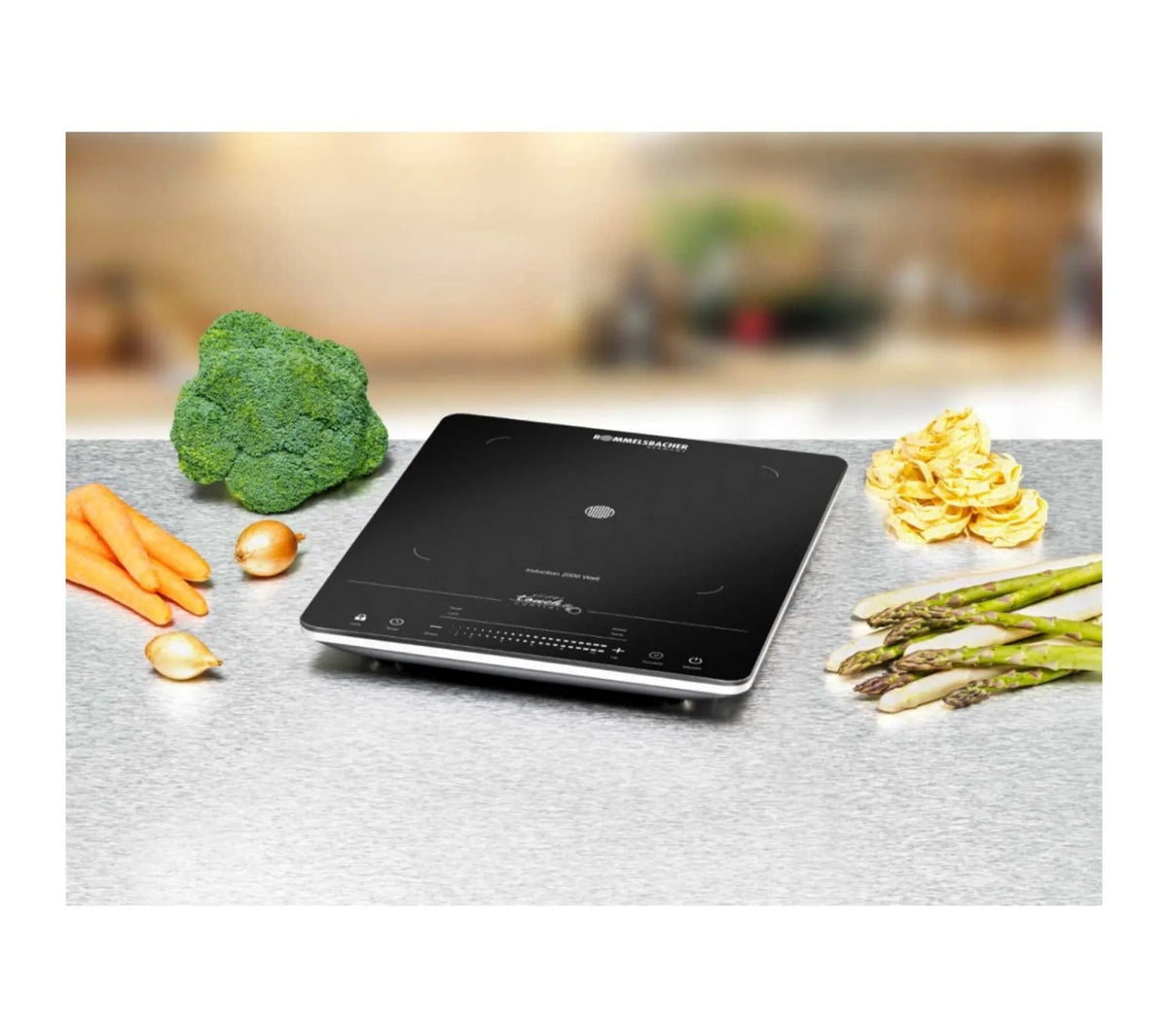Rommelsbacher CT2020/IN Black Ceramic Cooktop - 1 Zone - CT2020/IN