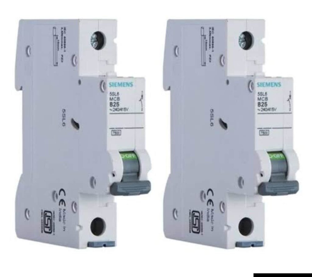 Siemens Miniature Circuit Breaker, All-Current Sensitive, 4 A, 1-Pole, Tripping Characteristic C (5SY5104-7)