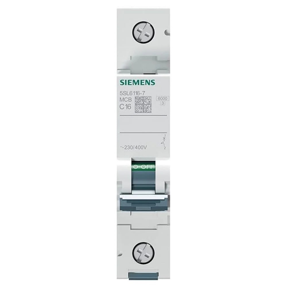 Siemens Miniature Circuit Breaker, All-Current Sensitive, 4 A, 1-Pole, Tripping Characteristic C (5SY5104-7)