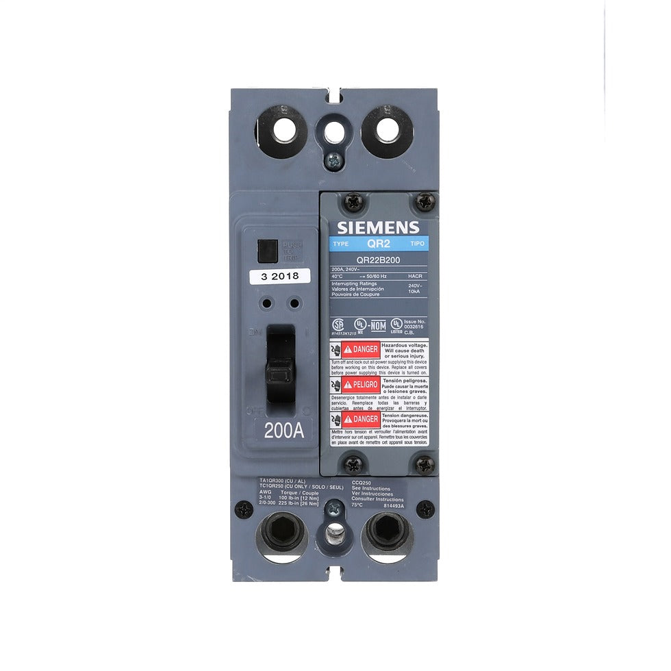 Siemens Miniature Circuit Breaker 6 A - 2-Pole - Tripping Characteristic B 5SY5206-6