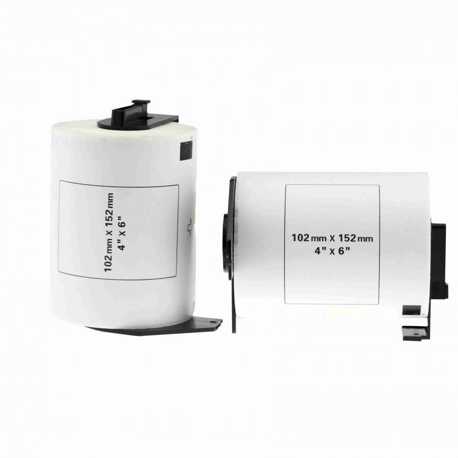 Brother Single Label Roll, White, 102x152mm, 1200 pcs/roll (LDE2L152102200G)