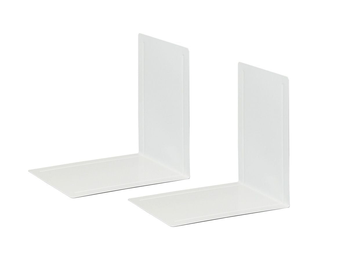 MAUL 3545082 - Metal Bookends - Grey - 168 x 240 x 240 mm - Pack of 2