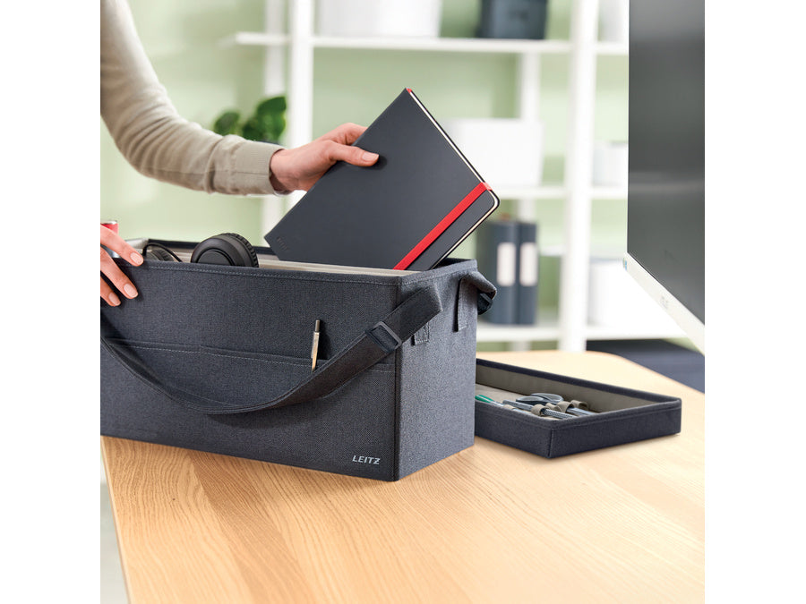 Esselte Leitz Desk Sharing Bag with Lid, Grey, 200x260x465 mm (67230089)