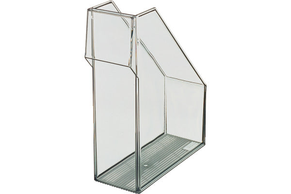LEITZ Lagoon Standing File A4, Polystyrene, Crystal Clear, 94 mm Capacity