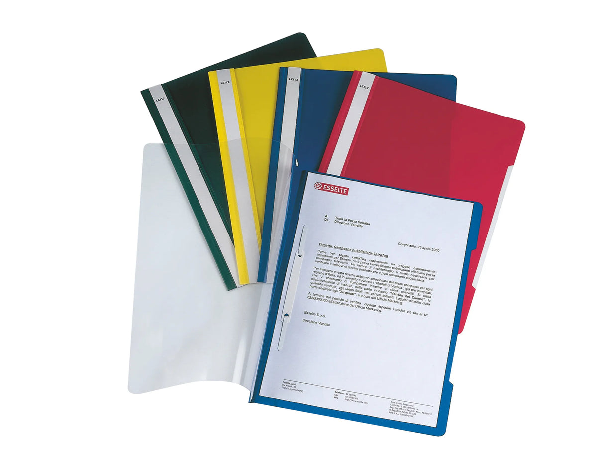LEITZ Standard Fastener Folder, DIN A4, Light Blue, PVC - 25 Pieces (4191-00-30)
