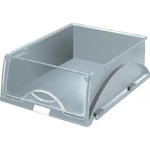 Esselte-Leitz LEITZ Sorty Filing Tray, A4/C4, Grey Plastic, Pack of 4,5231-00-85