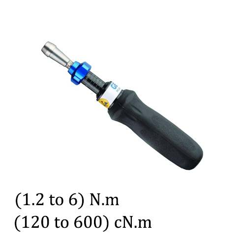 Gedore 756-06 Torque Screwdriver - 1.2 - 6 Nm - DIN EN ISO 6789