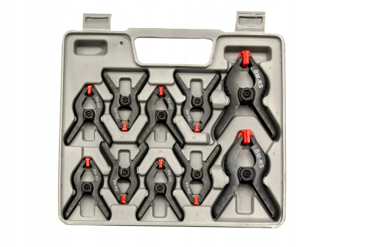 Brüder Mannesmann 16-Piece Clamp Set with Spring and Screw Clamps M90317 16-teilige