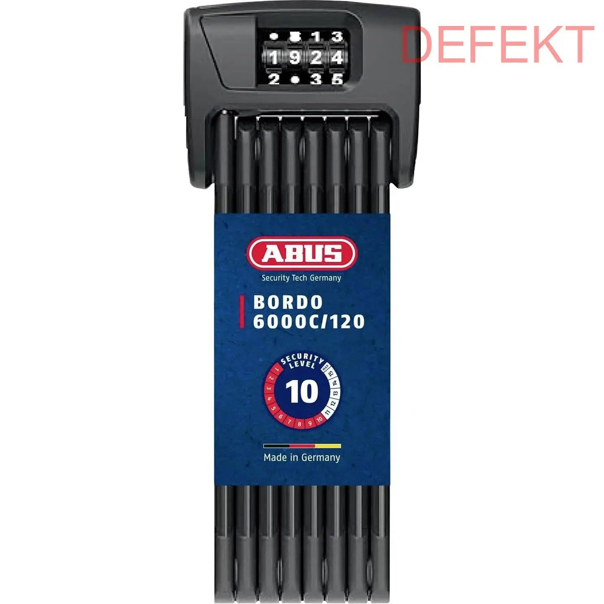 ABUS 6000C/120 BORDO Folding Lock with SH Lock Bracket (99926)