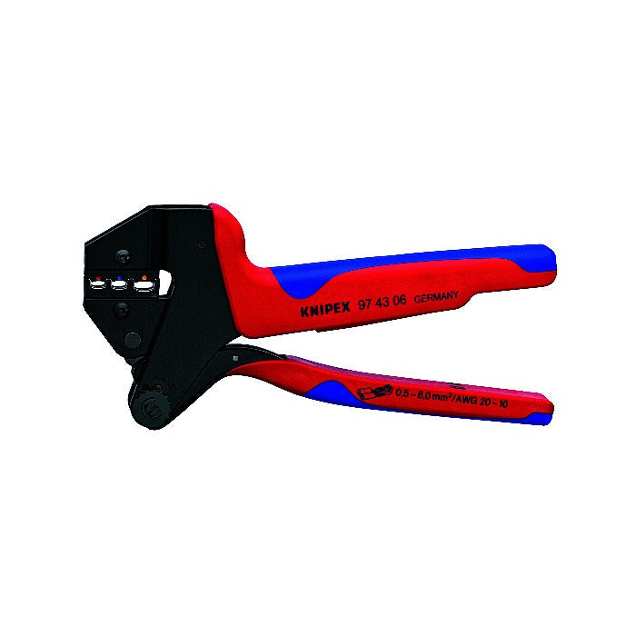Knipex 97 43 06 - Crimping System Pliers - 200 mm Capacity - Burnished - Multi-Component Grips