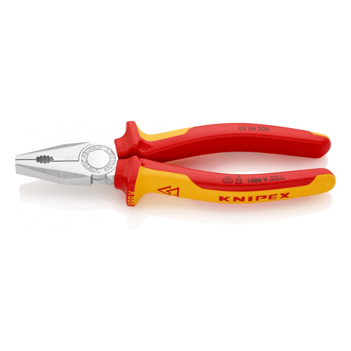 Knipex VDE Combination Pliers 200 mm DIN ISO 5746 30 06 200