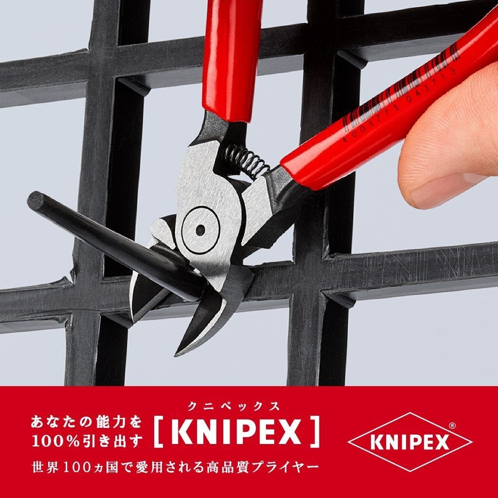 Knipex Diagonal Cutters for Plastics, 140 mm (72 01 140)