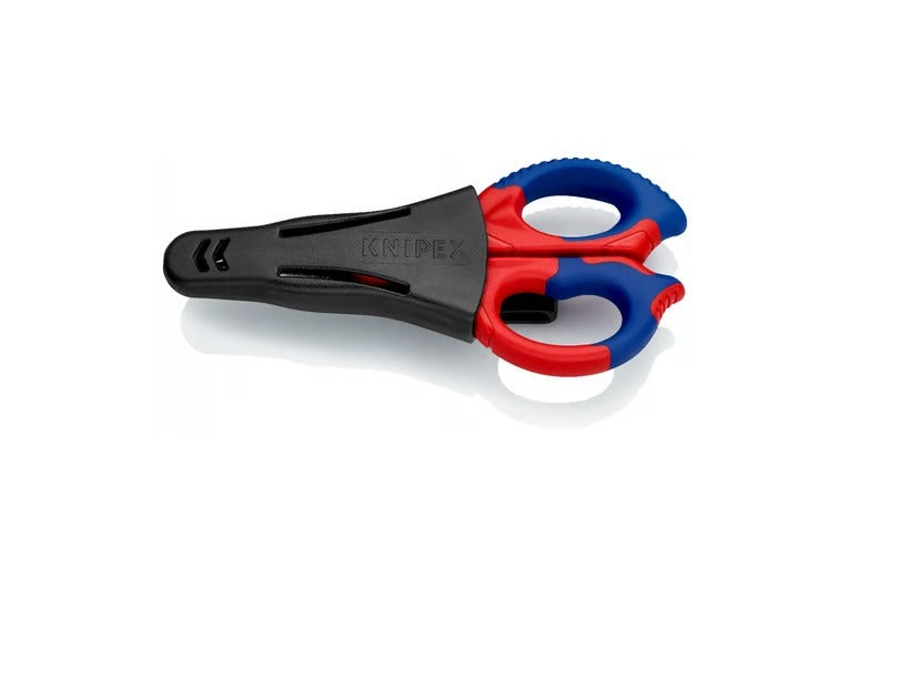 Knipex Electrician's Scissors - 150 mm - Stainless Steel Blades - With Belt Pouch (95 05 155 SB)