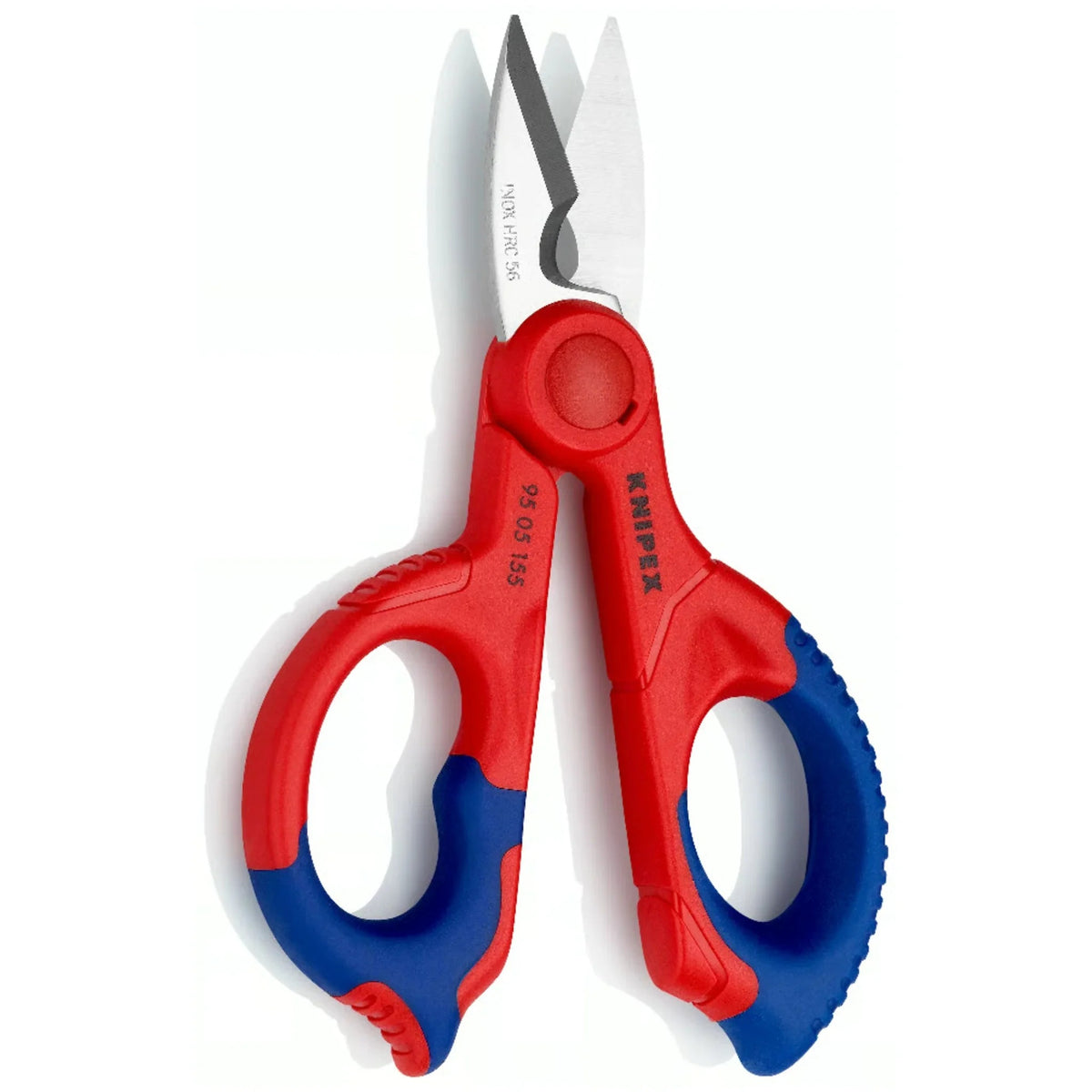 Knipex Electrician's Scissors - 150 mm - Stainless Steel Blades - With Belt Pouch (95 05 155 SB)